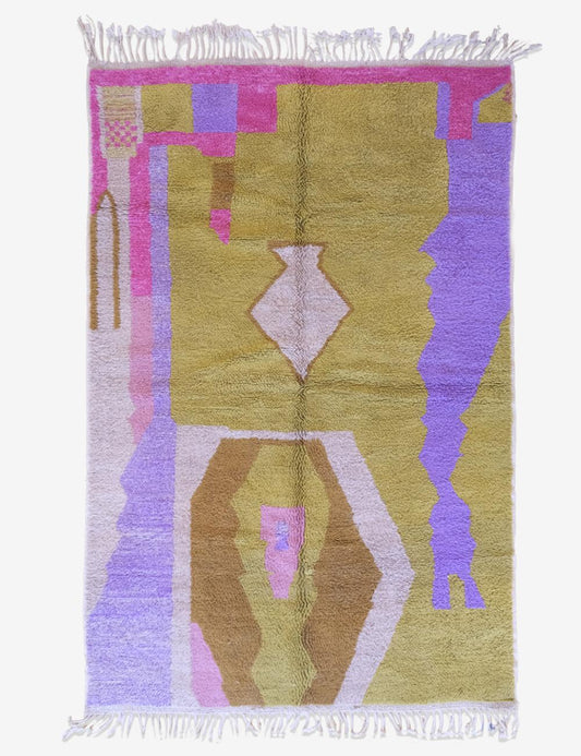 Handwoven Moroccan Wool Rug 9.8 x 6.5 ft / 300 x 200 cm