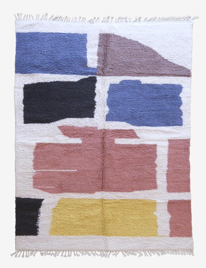 Handwoven Moroccan Wool Rug 11.4 x 8 ft / 348 x 246 cm - Surcoma