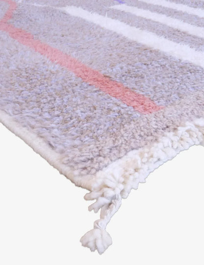 Handwoven Moroccan Wool Rug 9.9 x 6.4 ft / 303 x 196 cm - Surcoma