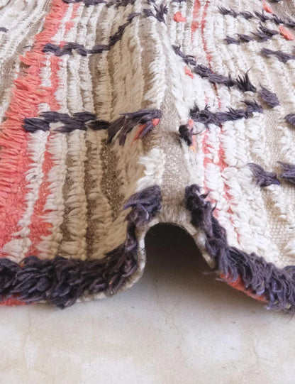 Moroccan Vintage Ourika Rug 6.8 x 4.1 ft / 208 x 125 cm - Surcoma