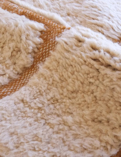 Handmade Moroccan Beige Modern Rug 9.8 x 8.3 ft / 298 x 253 cm - Surcoma