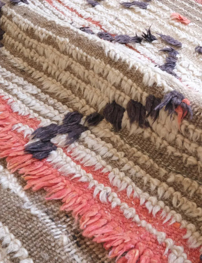 Moroccan Vintage Ourika Rug 6.8 x 4.1 ft / 208 x 125 cm - Surcoma