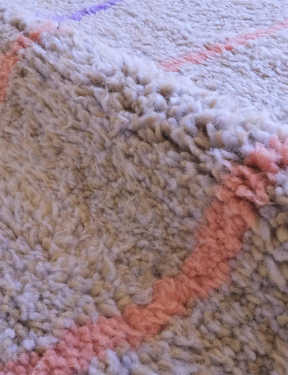 Handwoven Moroccan Wool Rug 9.9 x 6.4 ft / 303 x 196 cm - Surcoma
