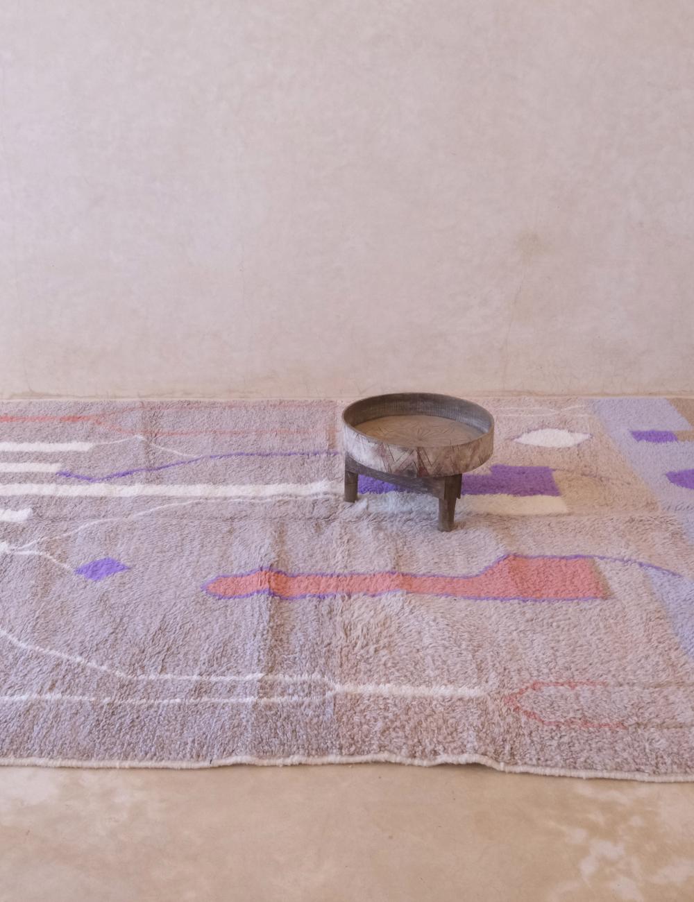 Handwoven Moroccan Wool Rug 9.9 x 6.4 ft / 303 x 196 cm