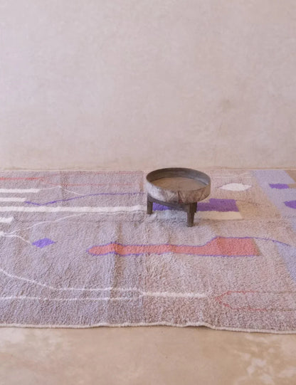 Handwoven Moroccan Wool Rug 9.9 x 6.4 ft / 303 x 196 cm - Surcoma