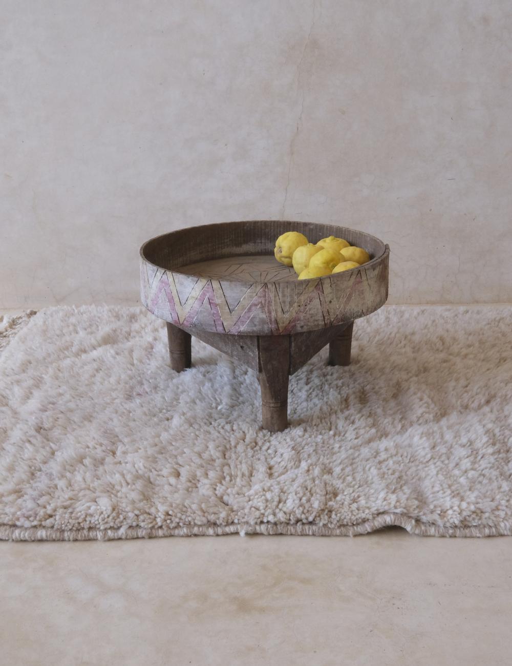Small Luxury Cream Rug 3.9 x 2.9 ft / 118 x 90 cm