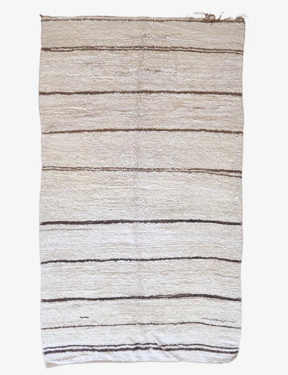 Kilim Beni Ourain Moroccan Wool Rug 11.5 x 6.6 ft / 350 x 204 cm - Surcoma