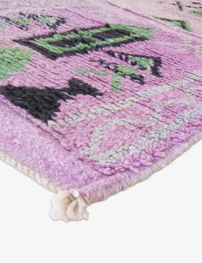 Lavender Purple Runner Wool Rug 12.7 x 2.5 ft / 388 x 79 cm - Surcoma