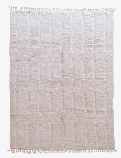 Light pink moroccan rug 11.7 x 8 ft / 356 x 245 cm - Surcoma