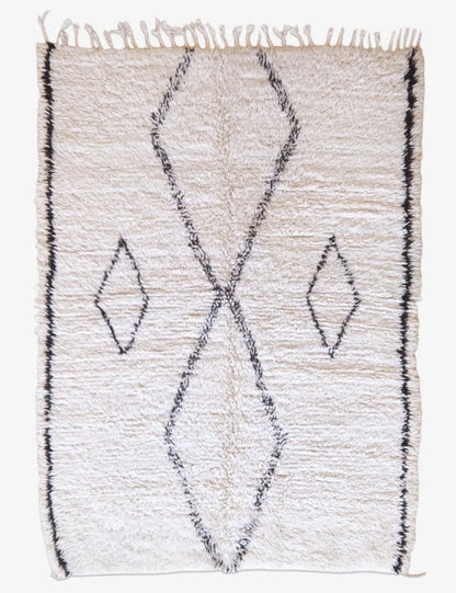 Marmoucha Moroccan Wool Rug 7.2 x 5.2 ft / 220 x 160 cm - Surcoma