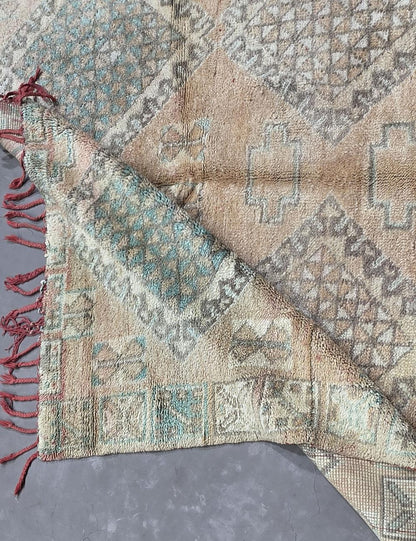 Mid Century Moroccan Rug 9.4 x 5.9 ft / 286 x 181 cm