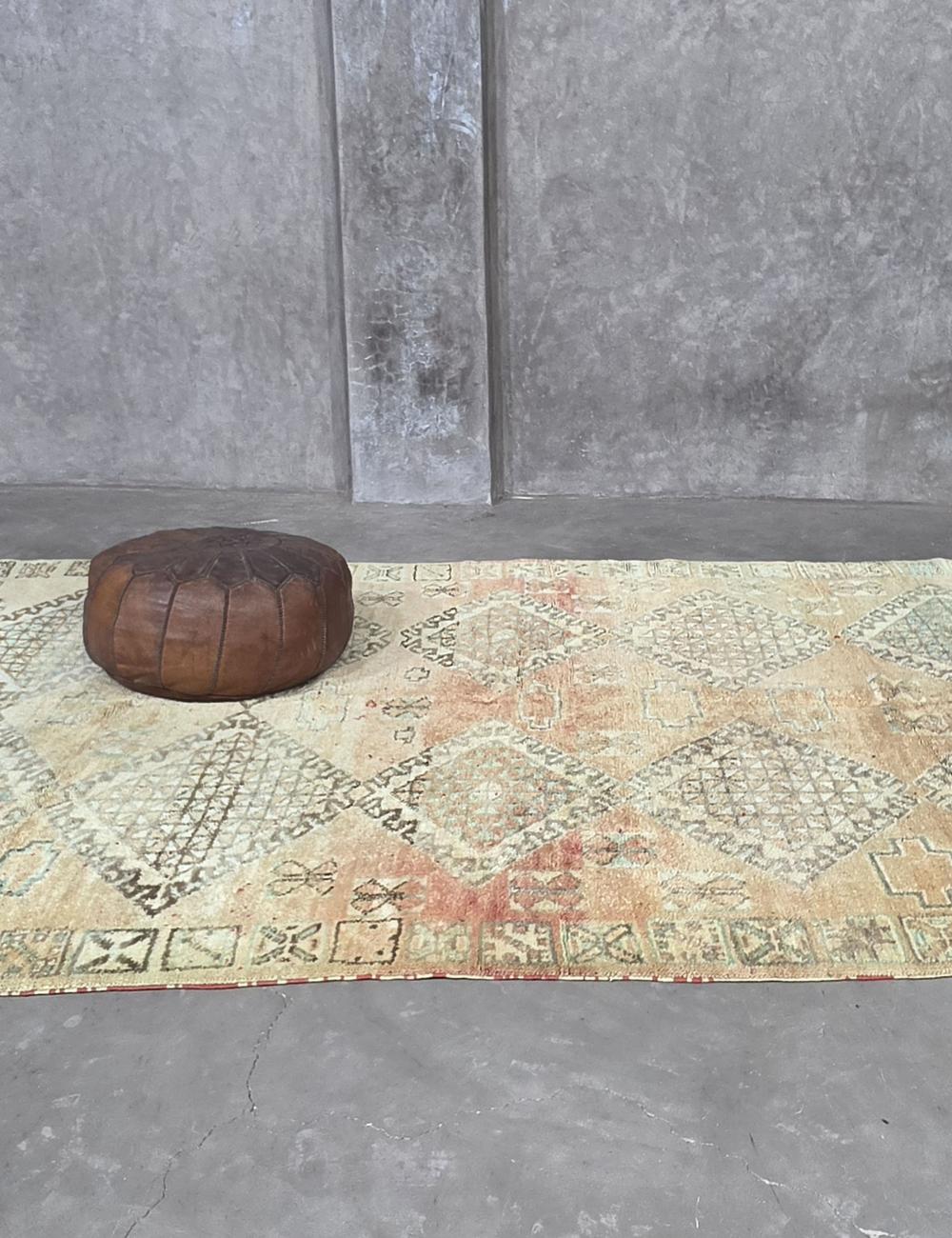 Mid Century Moroccan Rug 9.4 x 5.9 ft / 286 x 181 cm