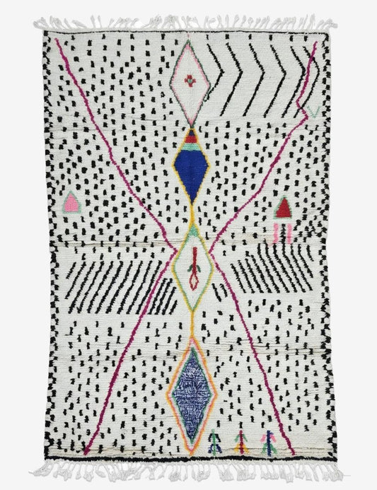 Modern Abstract Azilal Rug 9.8 x 6.2 ft / 300 x 190 cm