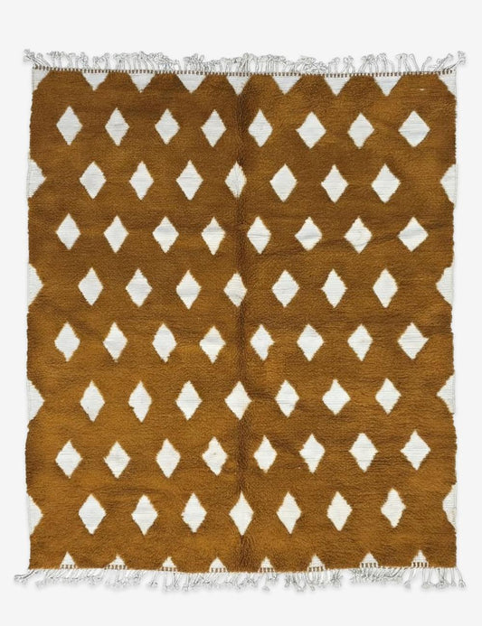 Mustard Moroccan Rug 9.8 x 8.2 ft / 300 x 250 cm