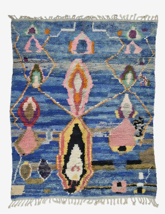 Handwoven Berber Wool Rug 8.5 x 6.7 ft / 260 x 205 cm