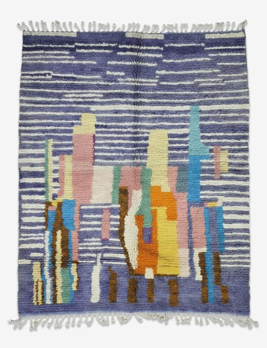 Handwoven Berber Wool Rug 8.7 x 7.1 ft / 264 x 217 cm