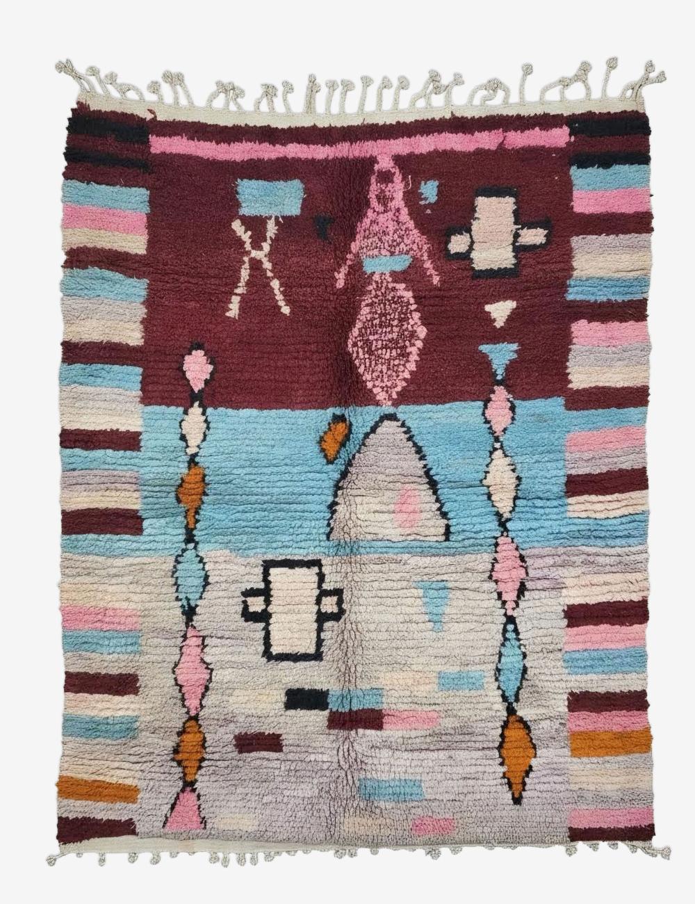 Handwoven Berber Boujad Rug 8.5 x 7 ft / 260 x 215 cm