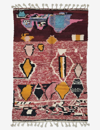 Authentic Handwoven Modern Wool Rug 9.4 x 5.8 ft / 288 x 177 cm