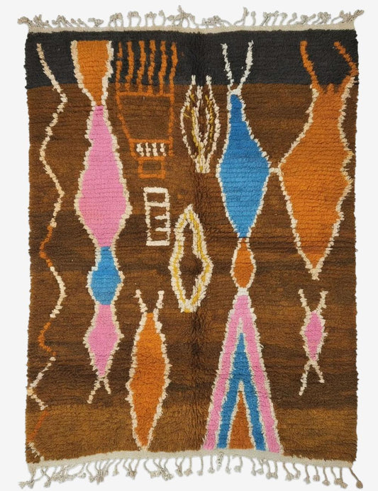 Handwoven Berber Boujad Rug 8.6 x 7.2 ft / 262 x 222 cm