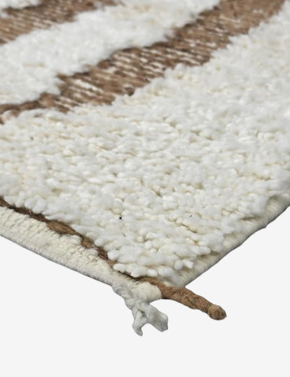 Moroccan Rug Handmade Berber Wool Carpet 8.1 x 5.7 ft / 246 x 176 cm