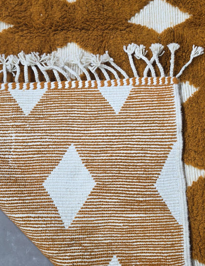 Mustard Moroccan Rug 9.8 x 8.2 ft / 300 x 250 cm