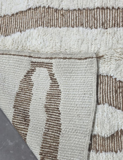 Moroccan Rug Handmade Berber Wool Carpet 8.1 x 5.7 ft / 246 x 176 cm