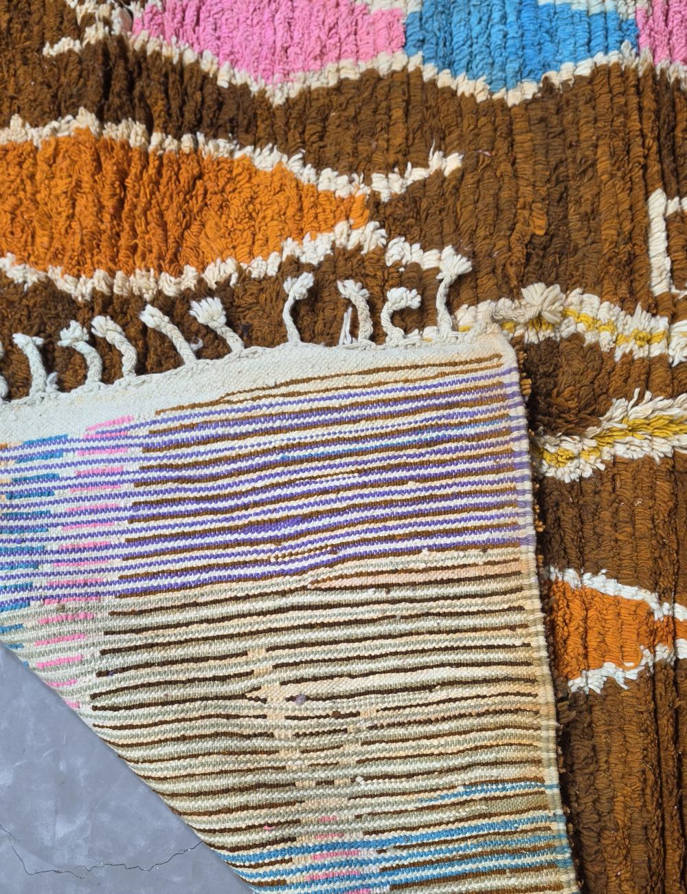Handwoven Berber Boujad Rug 8.6 x 7.2 ft / 262 x 222 cm