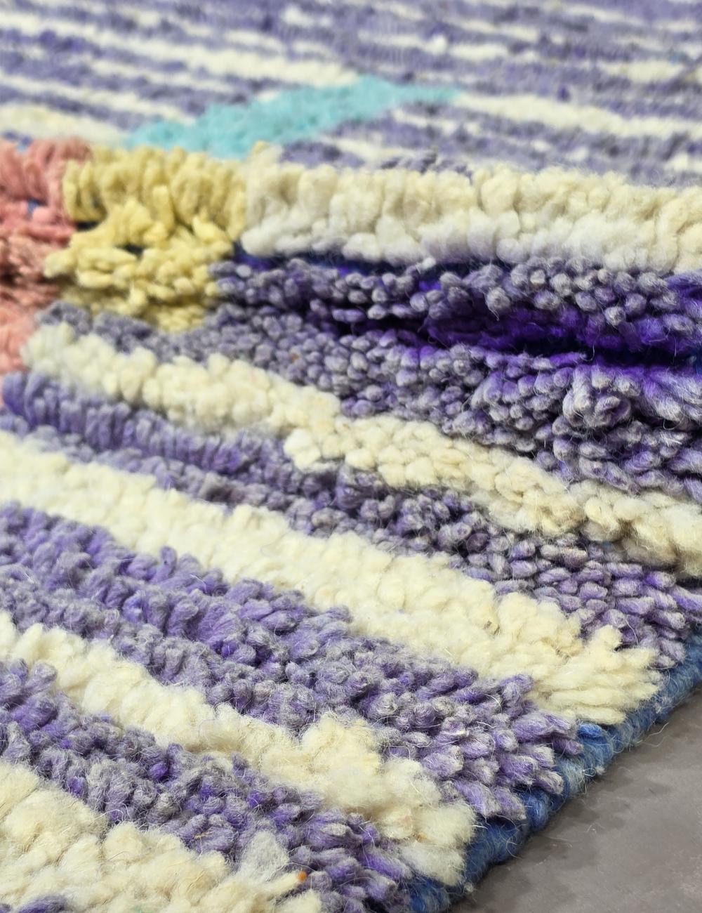 Handwoven Berber Wool Rug 8.7 x 7.1 ft / 264 x 217 cm