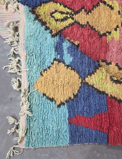 Handmade Abstract Berber Wool Rug 8.9 x 6.6 ft / 272 x 204 cm