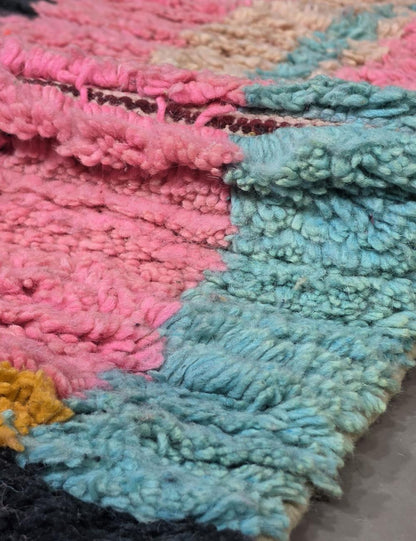 Bold Abstract Berber Wool Rug 9.9 x 6.8 ft / 303 x 210 cm