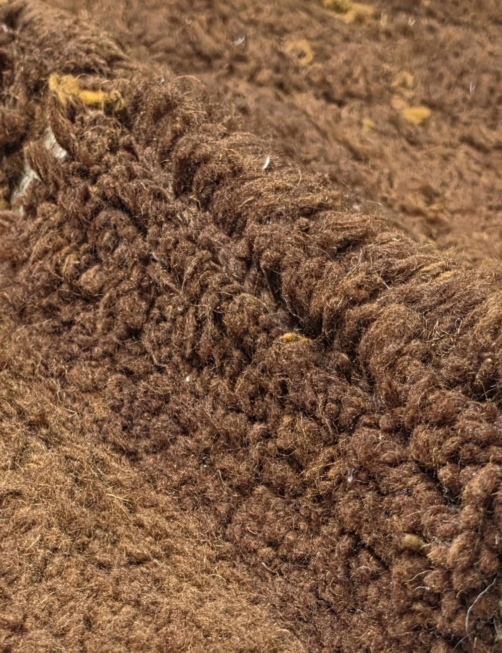 Brown Moroccan Rug 9.5 x 8.2 ft / 290 x 250 cm