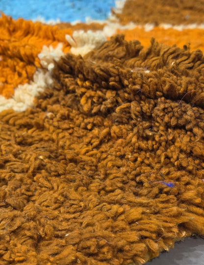 Handwoven Berber Boujad Rug 8.6 x 7.2 ft / 262 x 222 cm