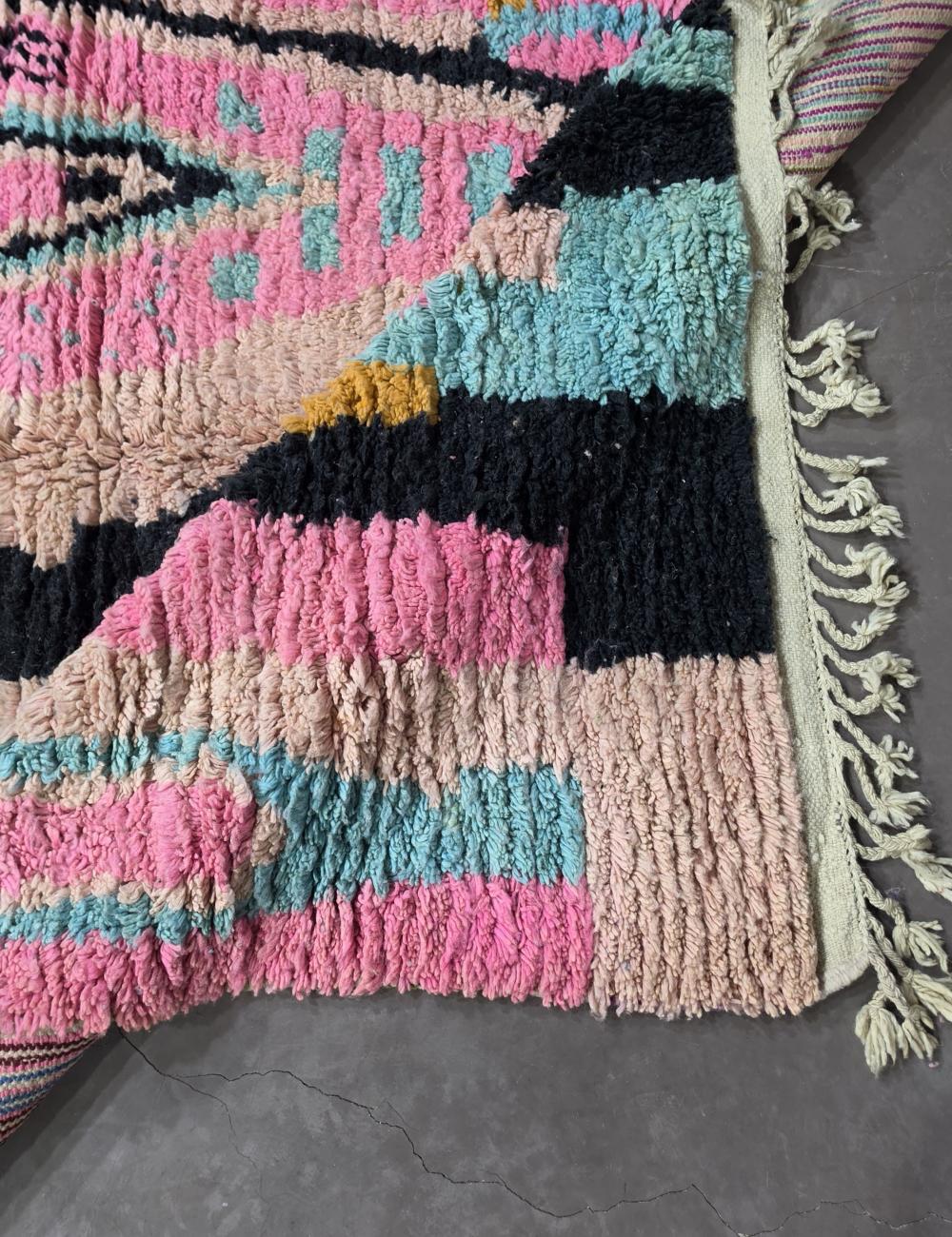 Bold Abstract Berber Wool Rug 9.9 x 6.8 ft / 303 x 210 cm