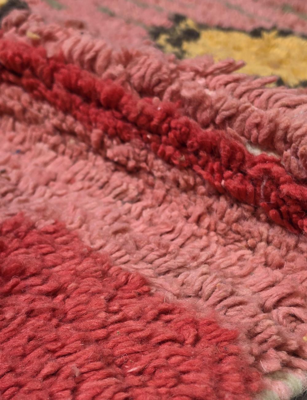 Handmade Abstract Berber Wool Rug 8.9 x 6.6 ft / 272 x 204 cm