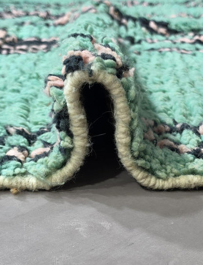 Mint Teal Moroccan Rug 9.2 x 6.1 ft / 280 x 187 cm