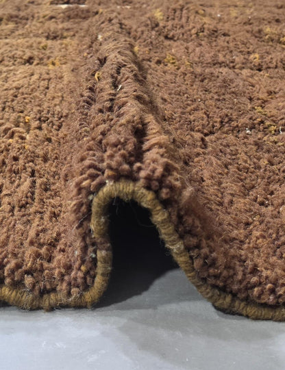 Brown Moroccan Rug 9.5 x 8.2 ft / 290 x 250 cm