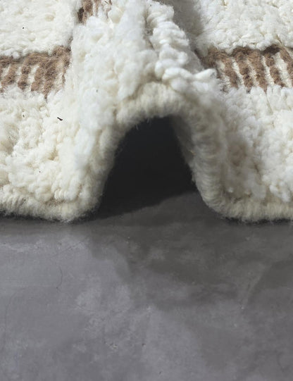 Moroccan Rug Handmade Berber Wool Carpet 8.1 x 5.7 ft / 246 x 176 cm