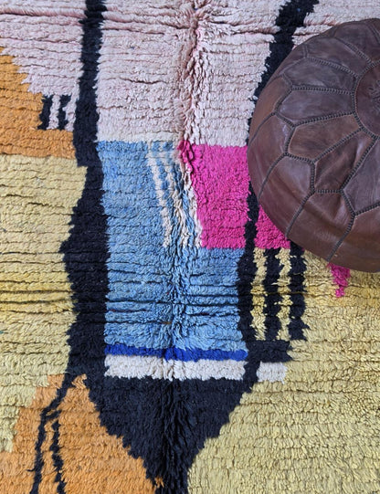 Sunset Handwoven Berber Wool Rug 9.4 x 6.6 ft / 286 x 202 cm