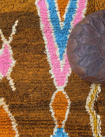 Handwoven Berber Boujad Rug 8.6 x 7.2 ft / 262 x 222 cm