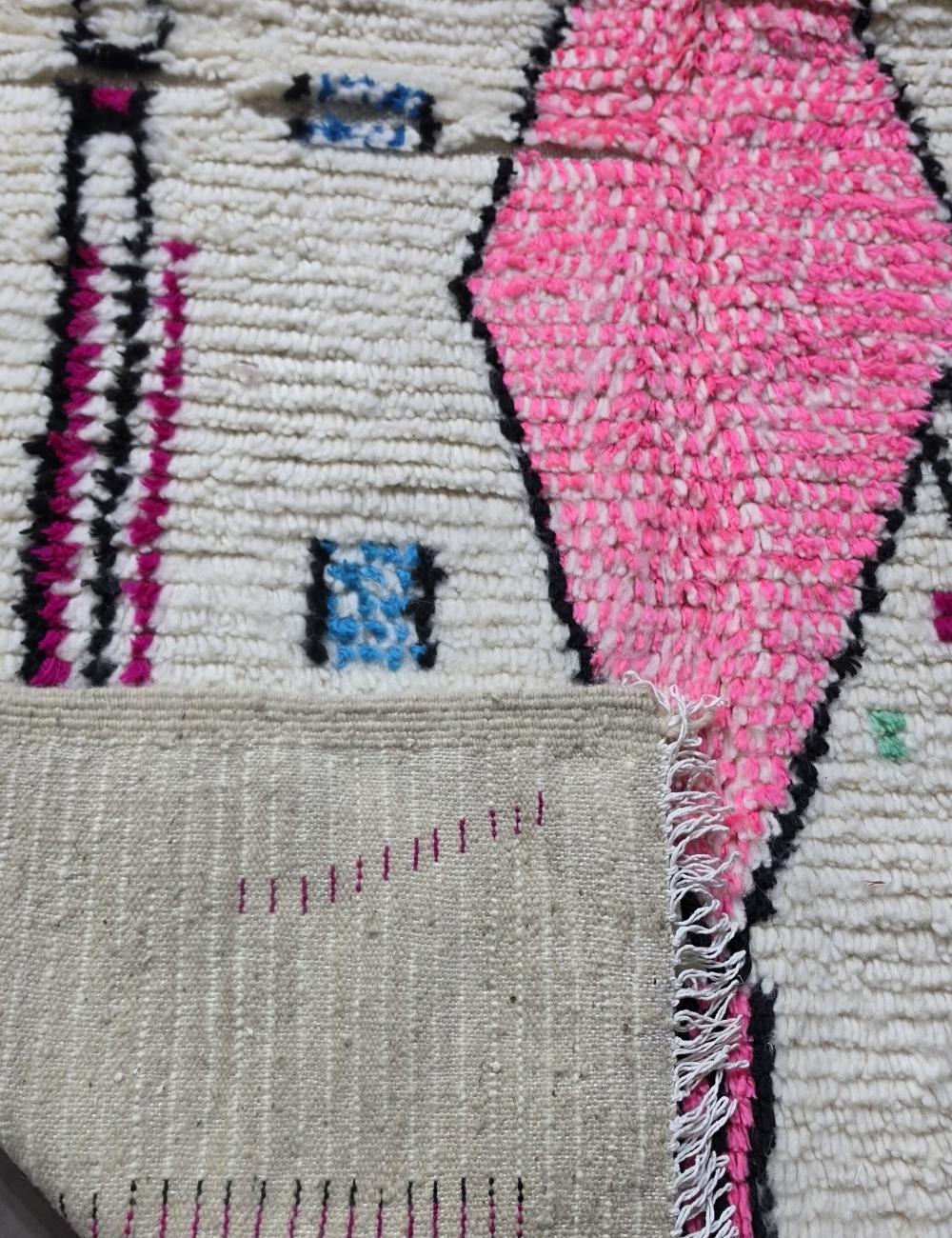 Modern Moroccan Kids Rug 8.4 x 4.8 ft / 255 x 147 cm