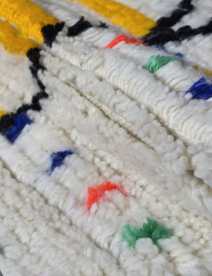 Moroccan Wool Neon Rug - 8.2 x 4.9 ft / 250 x 152 cm