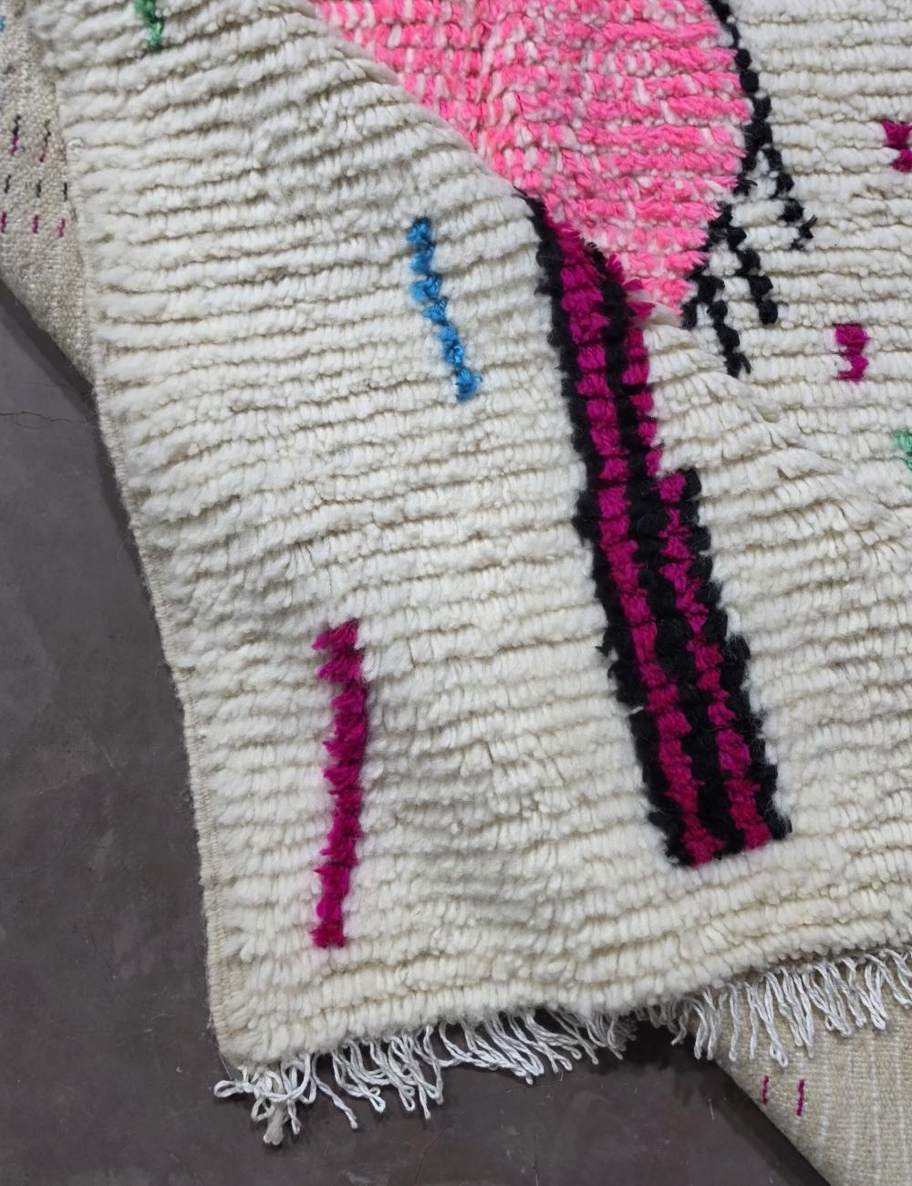 Modern Moroccan Kids Rug 8.4 x 4.8 ft / 255 x 147 cm