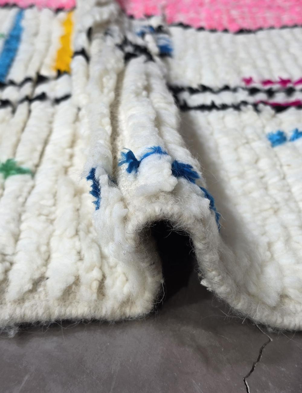 Modern Moroccan Kids Rug 8.4 x 4.8 ft / 255 x 147 cm