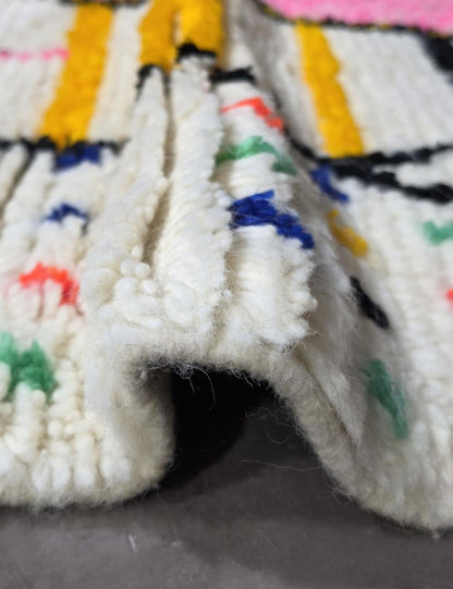 Moroccan Wool Neon Rug - 8.2 x 4.9 ft / 250 x 152 cm