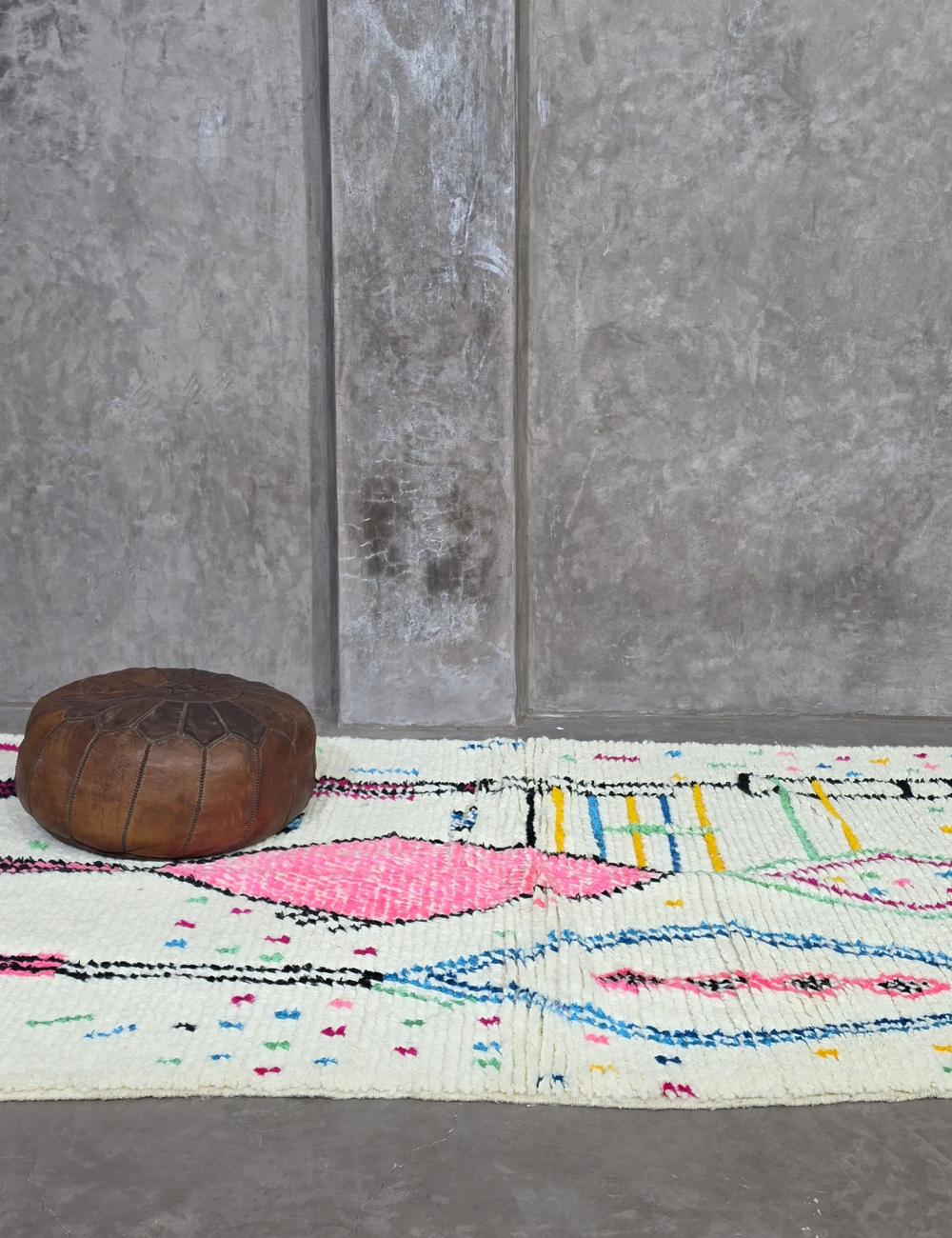 Modern Moroccan Kids Rug 8.4 x 4.8 ft / 255 x 147 cm