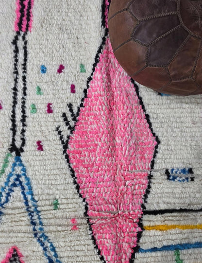 Modern Moroccan Kids Rug 8.4 x 4.8 ft / 255 x 147 cm