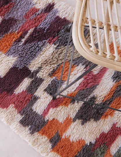 Shaggy Beni Mrirt Runner Rug 10 x 2.6 ft / 306 x 80 cm - Surcoma