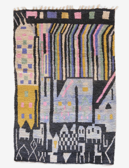 Moroccan Abstract Rug 10.2 x 6.4 ft / 311 x 197 cm - Surcoma