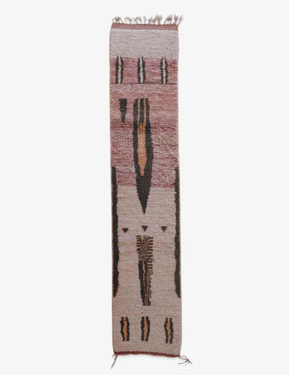 Moroccan Abstract Runner Rug 9.7 x 2 ft / 297 x 61 cm - Surcoma