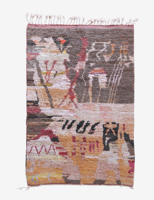 Moroccan Abstract Boujad Rug - 8.6 x 5.3 ft / 262 x 164 cm